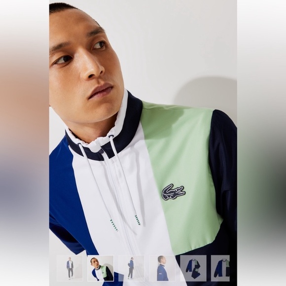 LACOSTE sport MEN'S COLORBLOCK SWEATSUIT - Picture 6 of 13